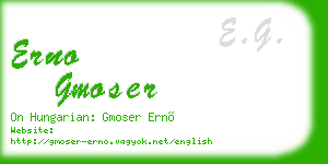 erno gmoser business card